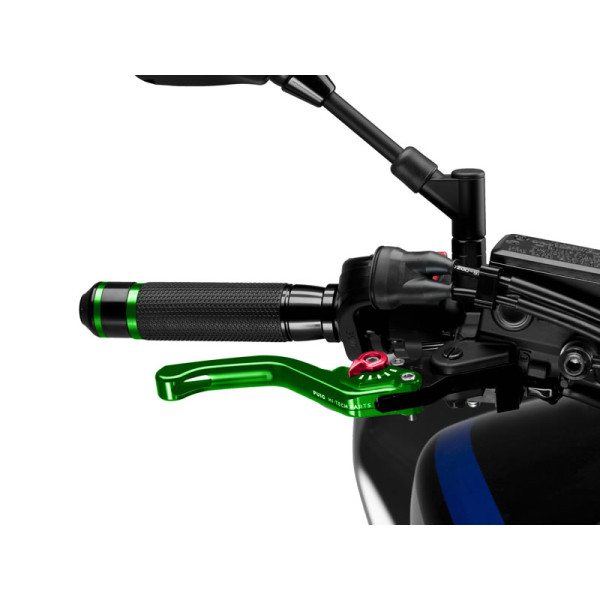 Puig Short V3 Brake (Green Lever With Blue Selector) Red